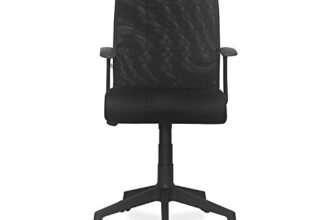 Nilkamal Thames Mid Back Mesh Chair, Black