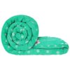 MollisHomes Single Bed Comforter | Microfiber Comforter Single Bed | 180GSM 150×225 cm | Ocean Green, Motif Pattern | Ac Blanket Single Bed Dohar | Quilt | Duvet | Home Items, Bedroom Decoration Items