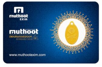 Muthoot PAPPACHAN Swarnavarsham 24K (999) Yellow Gold Oval Rose Pendant 2 Gram