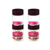 CELLO Modustack Pet Storage Jar For Kitchen Set of 4 Pcs, 750 ml Grey | Freezer & Fridge Safe, See Through Airtight Stackable Pet Kitchen Storage Box Container Set For Beans, Whole Grains, Spices