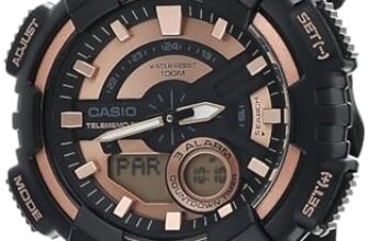 Casio Youth Series Analog-Digital Rose Gold Dial Men’s Watch – AEQ-110W-1A3VDF(AD222)