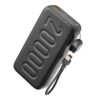 Ambrane 20000mAh Powerbank with in-Build Type C Cable, 22.5W Fast Charging, USB & Type C Output, Power Delivery, Quick Charge for iPhone, Android Mobile & Tablets, Earbuds, (Stylo N20, Black)
