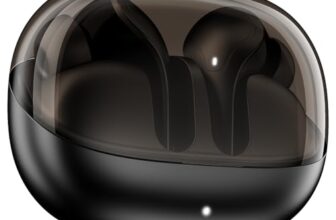 boAt Airdopes Plus 311, Glass Design, ENx Tech, Fast Charge, 50 Hrs Battery, Stream Ad Free Music via App Support Bluetooth Earbuds, TWS Ear Buds Wireless Earphones with mic (Charcoal Black)
