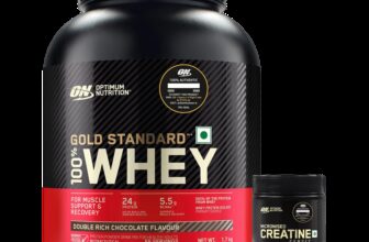 Optimum Nutrition (ON) Gold standard 100% Protein Powder 1.7 Kg + Creatine (100g, Unflavored) Whey Protein(1.7 kg, Double Rich Chocolate)