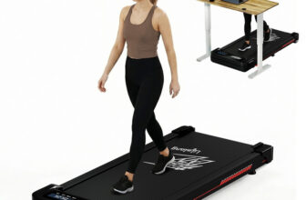 Lifelong Walking Pad Treadmill | 3 HP Motor | 2-Level Manual Incline | LED Display Treadmill (Max Weight:110 kg)