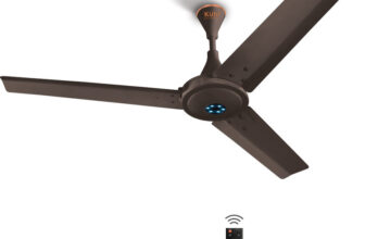 KUHL PRIMA A6 Decorative Power Saving|Saves upto 65% Electricity with 5 Year Warranty BLDC Motor with Remote 1200 mm Ceiling Fan(5 Star | Espresso | Pack of 1)