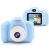 MiniExplorer Mini Camera for Kids 3.0MP 1080P HD Video Digital Camera with 2-Inch Screen, USB Rechargeable Camera for Photo, Supports 32GB SD Card, Toys for Boys & Girls 7-14 Years – Blue