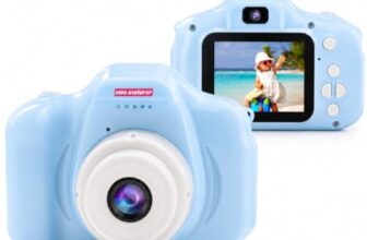 MiniExplorer Mini Camera for Kids 3.0MP 1080P HD Video Digital Camera with 2-Inch Screen, USB Rechargeable Camera for Photo, Supports 32GB SD Card, Toys for Boys & Girls 7-14 Years – Blue