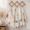 OXAURA Baby Muslin Wash Cloth Pack of 5, 6 Layer 100% Cotton Muslin Baby Wash Cloth 25 x 25 cm, Ultra Soft Newborn Face Towel, Burp Cloth, Feeding Cloth, Reusable Baby Wipes for Infants (Review)