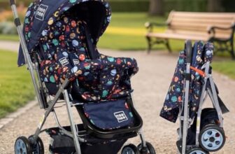 Mee Mee Little Explorer Baby Stroller/Pram for 0–3 Years | Foldable with Reversible Handle | 5-Point Safety Harness | Adjustable 3-Position Recline | 360° Wheels & Large Storage Basket | Navy Blue