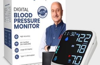 AGEasy (Max Group) Automatic Digital Blood Pressure Machine USB Type C Battery powered Bp Monitor(White)