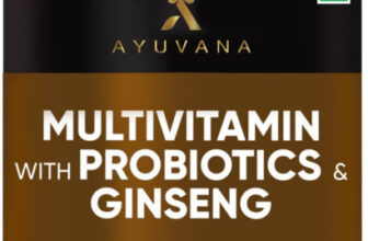 Ayuvana Multivitamin with Probiotics & Ginseng | Supports Energy, Heart & Digestion(60 Tablets)