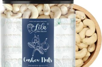 LILA DRY FRUITS Cashews 500 Grams | Natural and Unsalted Whole Cashew | Premium Kaju Ideal for Dieting, Snacking, Cooking, and Baking | Protein Rich Kajau Dry Fruits Perfect for Gifting
