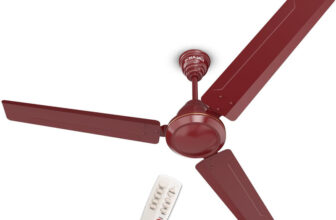 BAJAJ Frore Turbo with 2 Year Warranty BLDC Motor 1200 mm Ceiling Fan(5 Star | red walnut | Pack of 1)