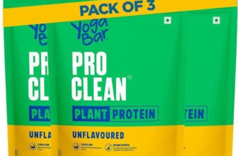 Yogabar Plant Protein Unflavoured | 28g per scoop | Clean protein Plant-Based Protein(1.5 kg, Unflavoured)