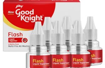 Good knight Flash Liquid Vaporiser – Pack of 6 (45ml each) | 2x Faster Than Before | Mosquito Repellent Refill | India’s Most Powerful Liquid Vaporizer