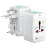Portronics Juicemate Go Universal Travel Adapter with 6A AC Socket Output,Universal AC Socket, All in One International Travel Fast Charging Adapter,Suitable for 180+ Countries US,UK,EU,AUS,Etc