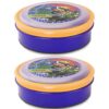 Nayasa Spill Guard No.1 Regular Round Plastic Lunch Box | Pack of 2 | Airtight & Leakproof Lids | Light Weight | Easy to Carry | Ideal for School Going Kids | Blue