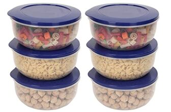 Cutting EDGE 600ml Eco Storage Container & Organizer Set of 6 (Dark Blue)