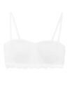 Marks & Spencer Cotton & Lace Non Wired Bandeau First Bra AA-D T339502WHITE (30AA)