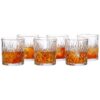 Amazon Basics Whiskey Glass Set of 6 (320ml Each) | Stylish Timeless Design | Versatile for Various Spirits | Durable Glass Cocktail Tumbler | Comfortable Grip | Dishwasher Safe