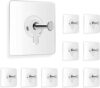 JITRUVA Wall Hooks for Hanging Strong, Adhesive Hooks for Wall Heavy Duty, Wall hangings, Kitchen Accessories Items, Sticky Photo Frame Hangers (Pack of 10)