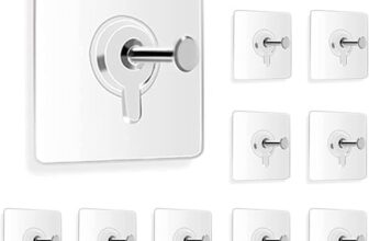 JITRUVA Wall Hooks for Hanging Strong, Adhesive Hooks for Wall Heavy Duty, Wall hangings, Kitchen Accessories Items, Sticky Photo Frame Hangers (Pack of 10)