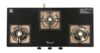 Golden Surya CXJ 32 SS Desire 3 Burner Gas Stove | Forged Brass Burners | Rose Gold Stainless Steel Body | Toughened Glass Top | Manual Ignition | ISI Certified | 18 Months Warranty