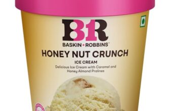 Baskin Robbins Ice Cream Tub Honey Nut Crunch, 450 ml