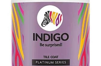 Indigo Tile Coat Platinum Series – Premium Roof Tile Coating | Vibrant Non-Fading Colours | Rich Sheen Finish | Anti-Fungal & Water-Resistant | Exterior Use | 10 L Spl Flame Red