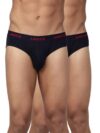 Levi’s Men’s Regular Fit Solid Cotton Brief (#002-BRIEF-NAVY/NAVY-P2, Navy_M)