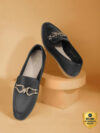 Bata Mocassin For Women(Black , 7)