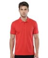 Scott International Men’s Cotton Polo T-Shirt | Regular Fit | Breathable & Soft Fabric | Classic Collar with Button Placket | Casual & Office Wear | Summer Essential Polo Tee for Men Red