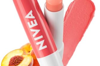 NIVEA Lip Balm, Fruity Peach Shine,4.8 g (Pack of 1)