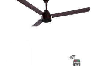 EcoLink AiroMax BLDC 1200mm Ceiling Fan – Brown | Power-Saving BLDC Technology | High Airflow Performance | Low Noise | 2-Year Warranty | Pack of 1