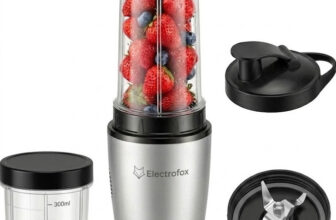 Electrofox Blendo+ 2 Jar Nutri Blender 750 W Juicer Mixer Grinder(Blendo+ 2 Jar | 2 Jars | Silver)