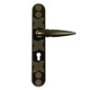 Godrej Mortise Lock | Handle Lock Set for Main & Bedroom Door| Arsa Udaan 350 mm Plate Handle | 240 mm Eco Lock Body | 60 mm Eco Pin Cylinder 1CK | Antique Brass| 5 Year Warranty