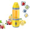Amazon Basics Portable Blender for Juices, Smoothies and Shakes | 700 ml Convertible Jar | Dual Mode | LED Lights | Waterproof | 3×1600 mAh Batteries | 1 year Warranty