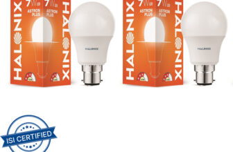 HALONIX 7 W Basic Round B22 LED Bulb(White, Pack of 2)