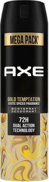 AXE Gold Temptation Long Lasting Bodyspray Deodorant Spray  –  For Men(215 ml)