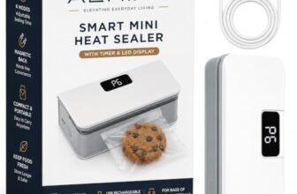 AERIXA Mini Heat Sealer for Bags, 6 Modes, LED Timer, USB Rechargeable