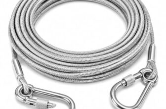 10 Meter Heavy Duty Clothes Drying Rope with Hooks | Strong Steel Clothesline for Balcony, Travel, Camping & Home Use | Rust Resistant Silver Clothes Line