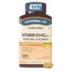 Cureveda Liposomal Vitamin D3 600 IU + Vitamin K2-7 & Turmeric, 120 Tablets