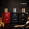 THE MAN COMPANY Premium Perfume Combo 3 x 50ml | Black, Fire & Night | Long-Lasting Fragrance Perfume  –  150 ml(For Men)